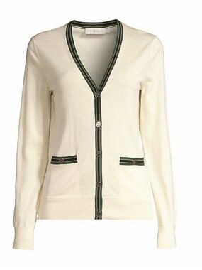 Tory Burch Madeline V Neck Cardigan